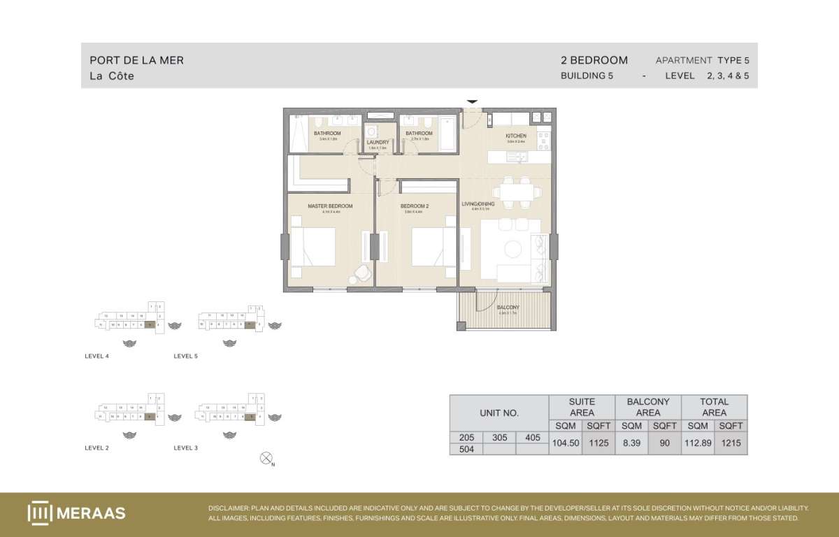 Type 5 - Unit 205,305,405,504